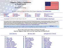Tablet Screenshot of chippewavalleyww2.org